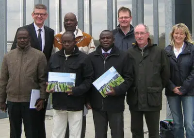 Hoher Besuch aus Benin
hoch über dem ecopark