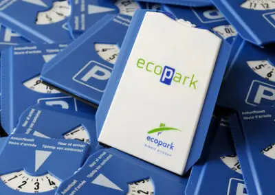 Praktische Parkscheibe für alle
750 Beschäftigten im ecopark