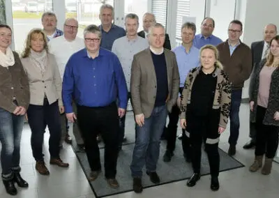 ecopark-Unternehmer besuchen
neuen Nachbarn Stadler + Schaaf