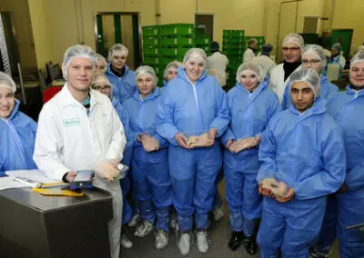 Azubis aus ecopark-Betrieben
 zu Besuch bei Biofino-Azubis