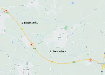 Fahrbahn-Sanierung der B 72
betrifft auch den ecopark