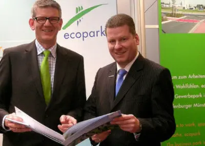 Gespräche auf der Messe Business Plus
über den ecopark
