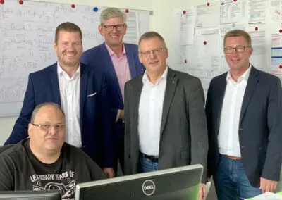 Bürgermeister und Amtsleiter zu Gast
bei Stadler + Schaaf im ecopark