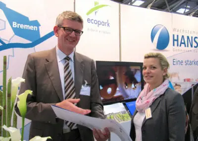 Werbung für den ecopark
auf der „transport logistic“