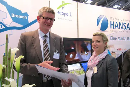 Werbung für den ecopark
auf der „transport logistic“