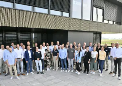 „Antrittsbesuch“ der Nachbarn im neuen OM-Medienhaus