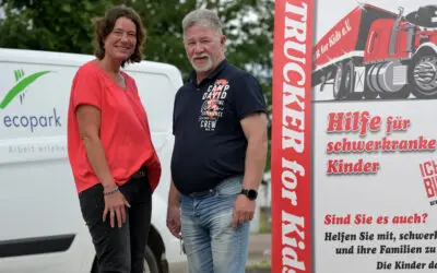 Erlös der ecopark-Tombola für Verein „Trucker for Kids“