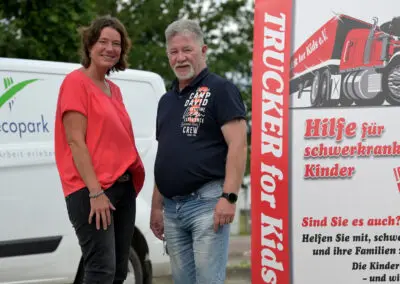 Erlös der ecopark-Tombola für Verein „Trucker for Kids“