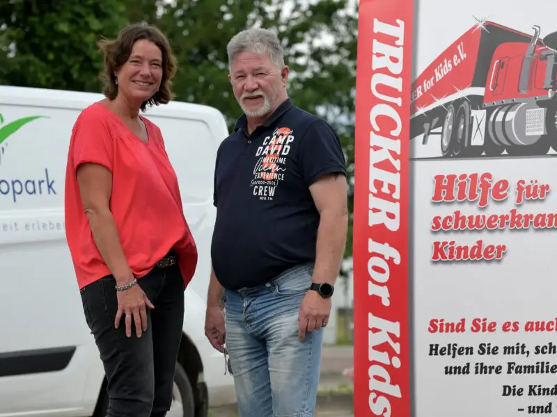 Erlös der ecopark-Tombola für Verein „Trucker for Kids“