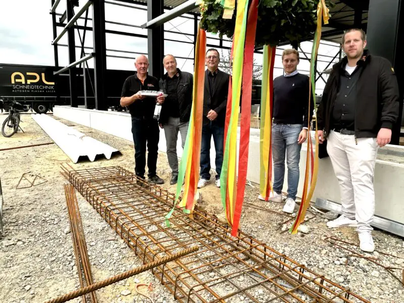 APL Schneidtechnik feiert Richtfest an der ecopark-Allee